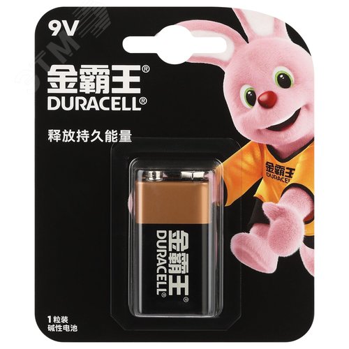 Элемент питания Крона алкалиновый 9V 6LR61/9V-1BL Basic (CN) Duracell