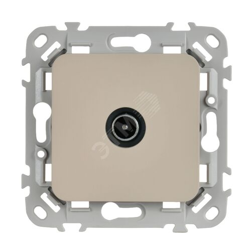 FLITE Розетка TV экранированная оконечная тип M РТВм-1-1-1-ФлЛ льняной