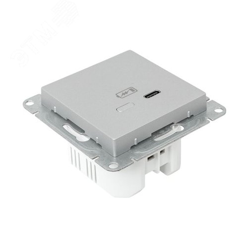 Эпика Механизм розетки USB-С быстрая алюминий EKF