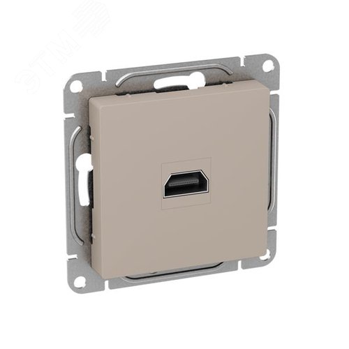 Механизм розетки HDMI кремовый Эпика EKF