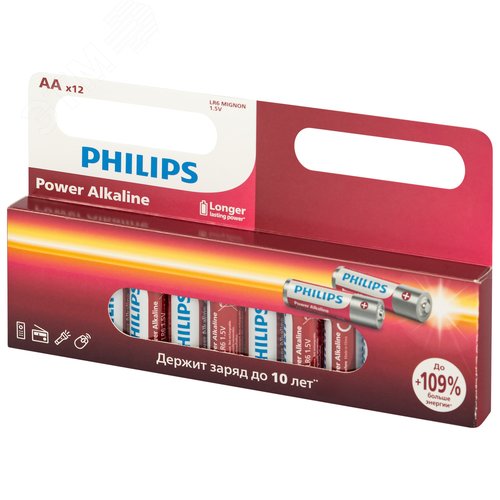 Элемент питания алкалиновый LR6P12W/51 АА 1,5v 12 шт. LR6-12BL Power