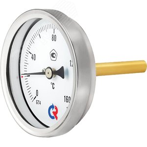 Термометр биметаллический осевой БТ-31.211 0...120С 1/2' 100 кл.2.5