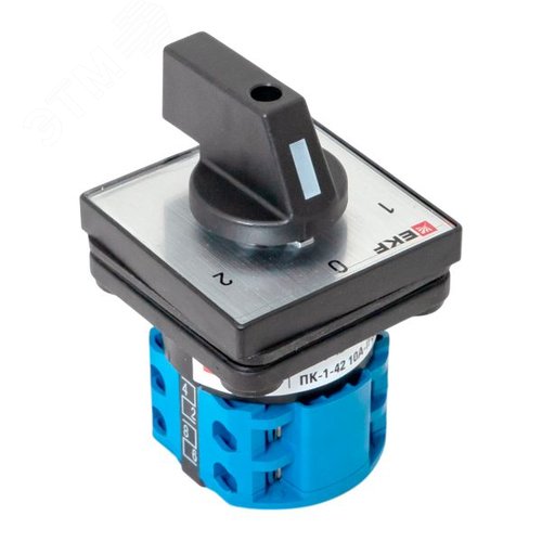 Переключатель кулачковый ПК-1-42 10А 2P 1-0-2 IP65 EKF