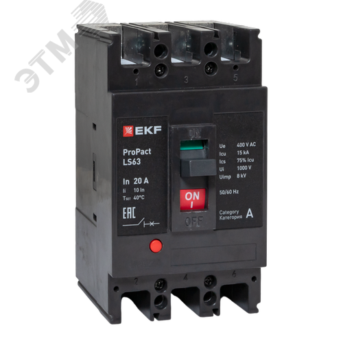 LS63 15кА 3P 20А ProPact EKF