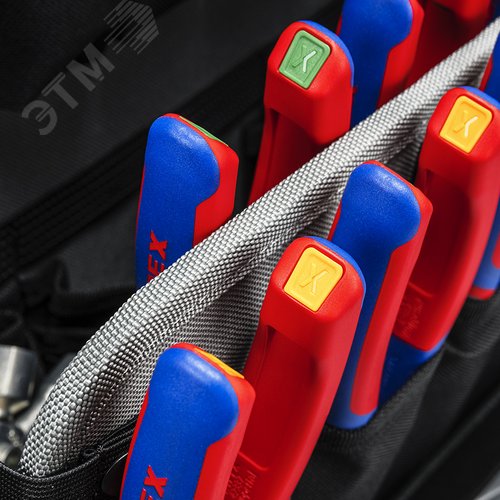 Клипса цветная, красная, 10 шт, для маркировки инструмента KNIPEX, ColorCode Clip