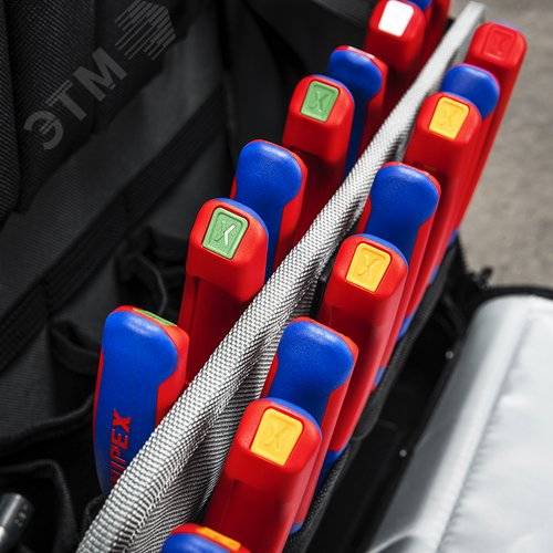 Клипса цветная, красная, 10 шт, для маркировки инструмента KNIPEX, ColorCode Clip