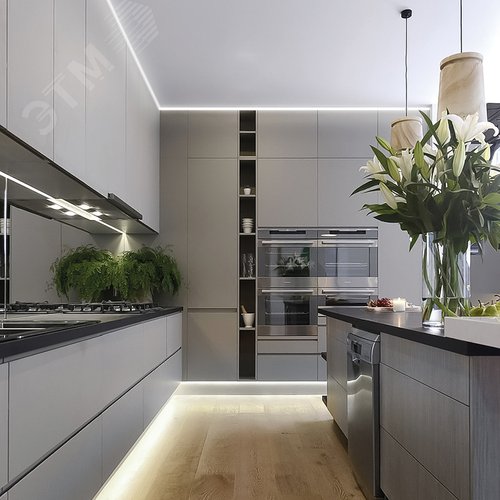 Лента светодиодная 4.8Вт/м 12В 4000К IP65 60LED/м LS604