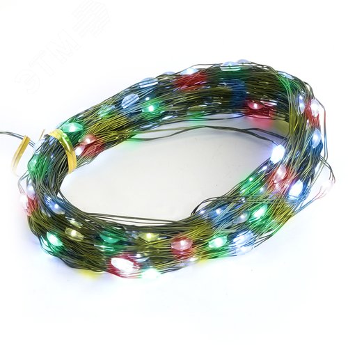 Гирлянда линейная Роса LED мультиколор 20 м +1.5 м зеленый шнур с контроллером