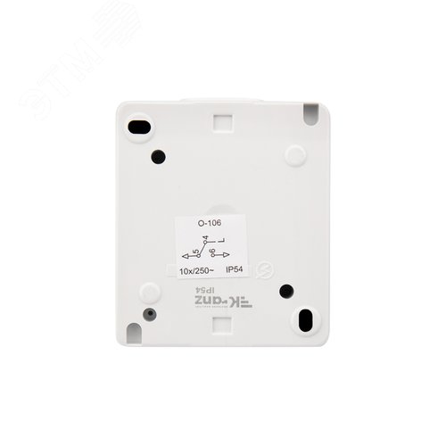 Переключатель проходной индастриал IP54, о/у, белый
