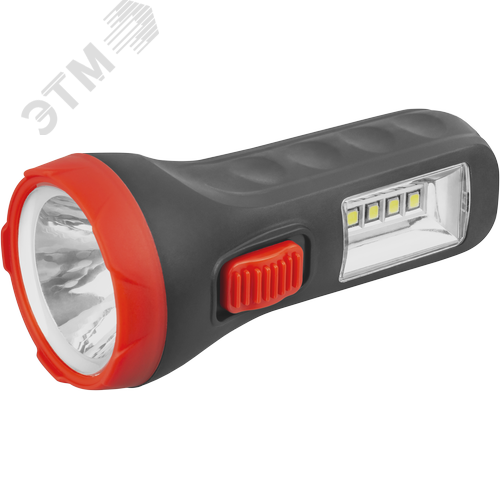 Фонарь ОНЛАЙТ OPT-CP04-1AA пластиковый 1LEDх0,5Вт, 4LEDх1Вт, 2 режема