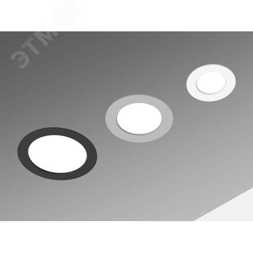 Светильник светодиодный DL-01 Slim 160 мм 25 Вт 4000 K CRI90 176x39 мм IP65/40 RAL9003 белый муар с рассеивателем опал