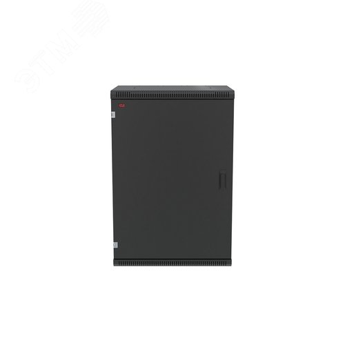Шкаф телекоммуникационный настенный разборный черный 18U 600x350 ШТ-НСр-18U-600-350-М-Ч дверь металл