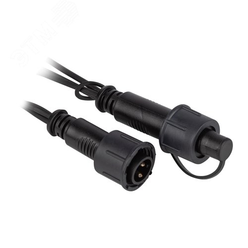 Гирлянда 120 LED Бахрома 2 м x 1 м, желтый свет, черный каучук, 220 В, IP65 ERAPS-BZ2