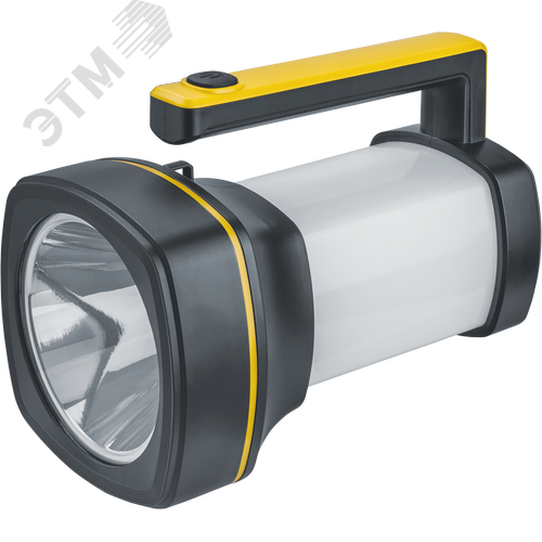 Фонарь светодиодный NPT-SP38-ACCU прожектор/кемпинг 1 LED, 10 Вт + 34 SMD,6 Вт