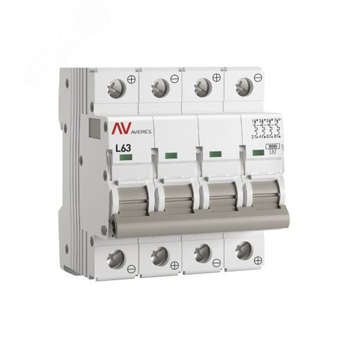 Выключатель автоматический AV-10 DC 4P 63A (L) 10kA AVERES