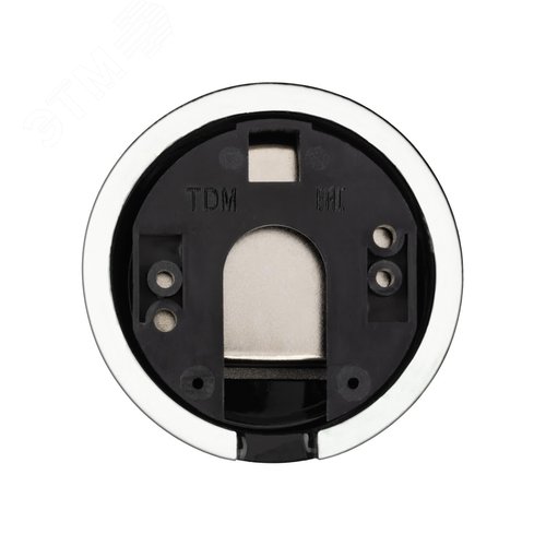 Розетка TV+R проходная черная Болонь TDM