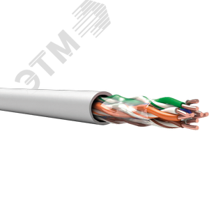 TechnoLAN U/UTP Cat 5e PVC LS нг(А)-LSLTx 4х2х0.52 ТУ 3574-019-53930360-2014 серый
