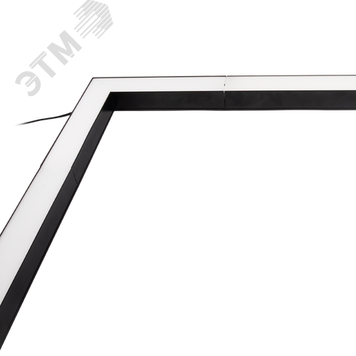 Светильник светодиодный PRO+ ДПО-02L 16W 4000K 1600Лм BLACK L-обр. для реечных потолков IP40 Jazzway