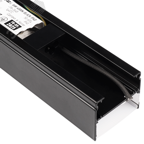 Светильник светодиодный PRO+ ДПО-02L 16W 4000K 1600Лм BLACK L-обр. для реечных потолков IP40 Jazzway