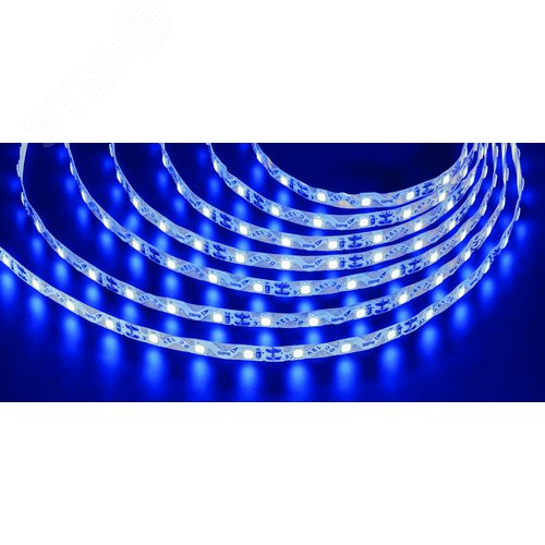 Лента светодиодная 6Вт/м 12В синий IP20 72LED/м NLS-2835 5м