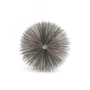 Щетка ерш Д100х100х160, сталь 0,50, 1/2'' BSW очистка котлов теплообменников дымоходов труб отверстий
