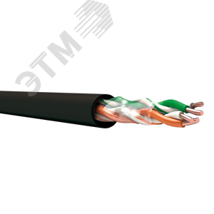 TechnoLAN U/UTP Cat 5e ZH нг(А)-HF 2х2х0.52 ТУ 3574-019-53930360-2014 черный
