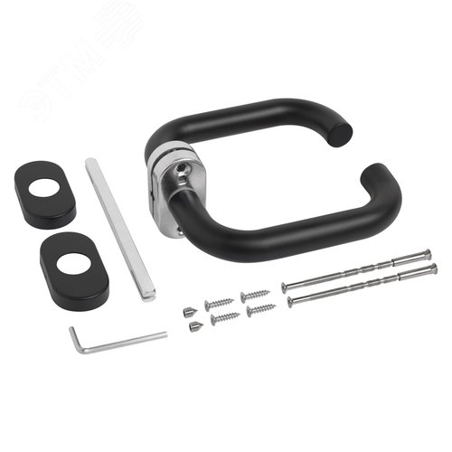 Ручка на планке СТАНДАРТ 0903 SS(60-90) BLACK ЧЕРНАЯ INOX