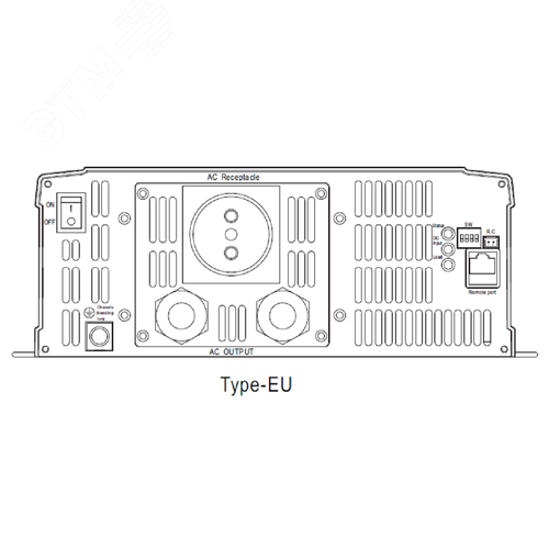 Инвертор DC-AC 2200Вт, Рмакс=2530Вт(3 мин.), Uвх=24(20…33)В DC, Uвых=230В АС (ещё 200, 220, 240), f=50(60) Гц, КНИ<3%, изоляция 3000В AC, в кожухе 470x270x98мм, вес 8.6кг, -25…+70°С, розетка тип-EU (Европа), тип АКБ Lead Acid или Li-ion, время п