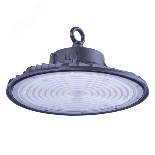 Светильник ULY-U44D-100W/6500K IP65 BLACK светодиодный промышленный. Дневной свет (6500K). Угол 90 градусов