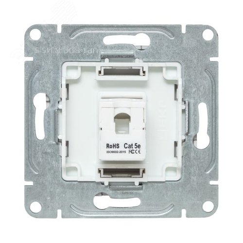 Механизм розетки RJ45 (cat5) шампань Эпика EKF