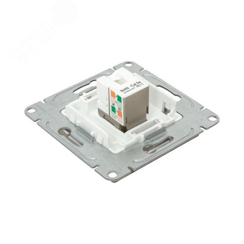 Механизм розетки RJ45 (cat5) шампань Эпика EKF