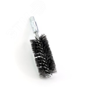Щетка ерш Д44х100х160 сталь 0,30, посадка 1/2'' резьба BSW очистка котлов теплообменников дымоходов