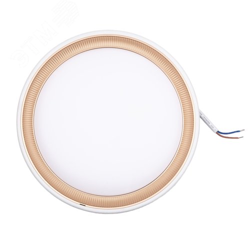 Светильник светодиодный ULW-Q281 24W/6500K/F20 IP65 WHITE влагозащищенный. Круг. Дневной свет (6500K). 225?40 мм. Корпус белый. Цвет рамок (в/к): золотистый, графит. ТМ Volpe