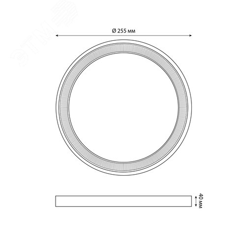 Светильник светодиодный ULW-Q281 24W/6500K/F20 IP65 WHITE влагозащищенный. Круг. Дневной свет (6500K). 225?40 мм. Корпус белый. Цвет рамок (в/к): золотистый, графит. ТМ Volpe