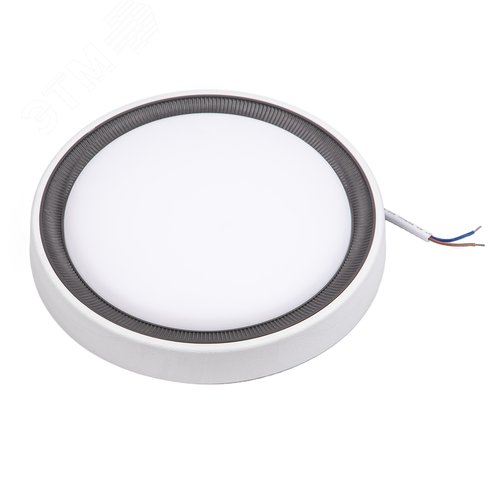 Светильник светодиодный ULW-Q281 24W/6500K/F20 IP65 WHITE влагозащищенный. Круг. Дневной свет (6500K). 225?40 мм. Корпус белый. Цвет рамок (в/к): золотистый, графит. ТМ Volpe
