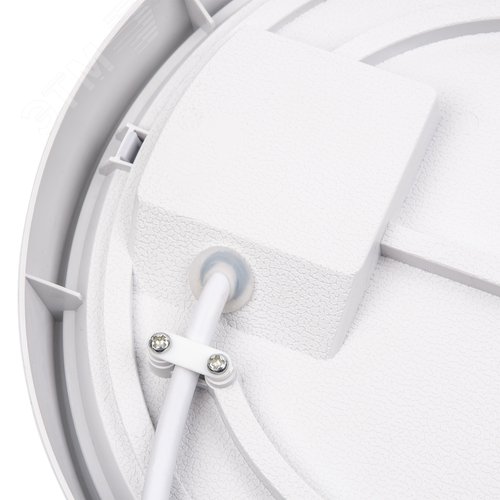 Светильник светодиодный ULW-Q281 24W/6500K/F20 IP65 WHITE влагозащищенный. Круг. Дневной свет (6500K). 225?40 мм. Корпус белый. Цвет рамок (в/к): золотистый, графит. ТМ Volpe