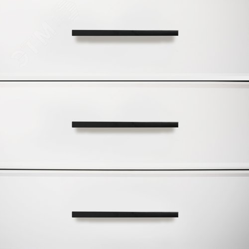Ручка-скоба мебельная StahlBuro A302-96 2шт., BL матовый черный