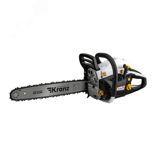 Пила цепная бензиновая KR-5245, шина 45см, 3,5 л.с, шаг 0,325, 72 звена