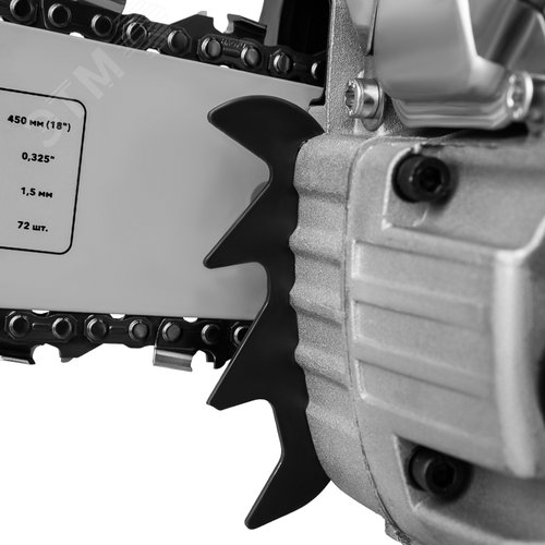 Пила цепная бензиновая KR-5245, шина 45см, 3,5 л.с, шаг 0,325, 72 звена