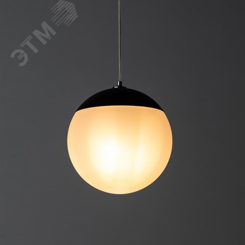 Светильник подвесной (подвес) потолочный шар черный ADELAIDA PL35 BK G9
