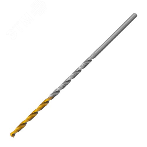 Сверло спиральное по металлу 2,5 х 95 мм Р6М5, Golden Tip, удлиненное, 2шт.