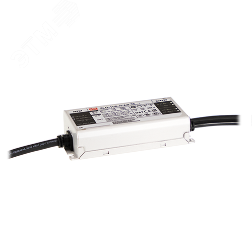 Источник питания AC-DC, 96Вт, IP67, вход 90…305В AC, 47…63Гц, ККМ, выход 8А/8.4…12В, изоляция 3750В AC, в кожухе 150х63х32мм, -40…+90°С (корпус), встр. потенциометр