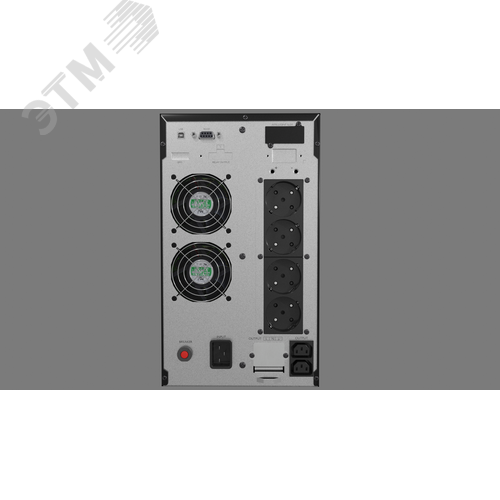 Источник бесперебойного питания Online ЭКСПЕРТ-II-3000 Tower 3000ВА/2700Вт USB/RS-232/SNMPslot (4 EURO + 2 IEC С13+Тerminal) (12В/9Ач. х 6)
