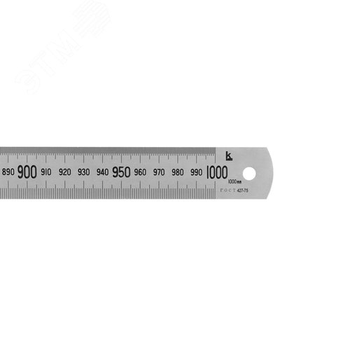 Линейка измерительная металлическая 1000х28 дв шк (ГРСИ №74468-19) с поверкой КЛБ