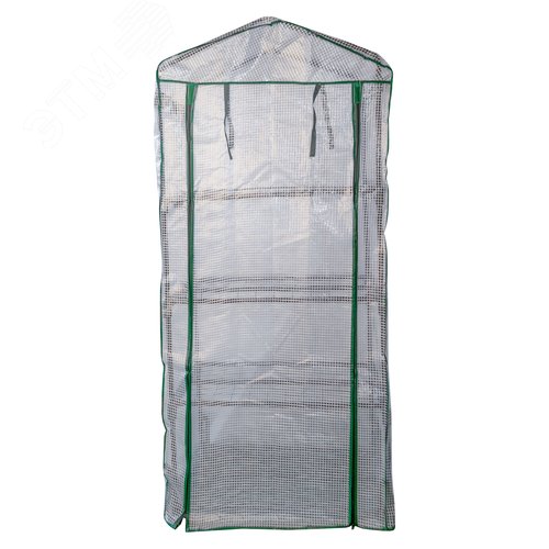 Парник-стеллаж для рассады UGH-R20 H160 GREEN/WHITE 4 полки, 70x50x160см. Металлическая труба в ПВХ, цвет зеленый. Тент из армированного полиэтилена 135г/м2, цвет сетки белый. TM ФитоЛето