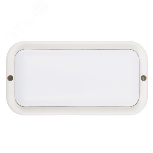 Светильник светодиодный ULW-Q228 12W/6500K IP65 WHITE влагозащищенный. Прямоугольник. Дневной свет (6500K). 160?85?35мм. Корпус белый