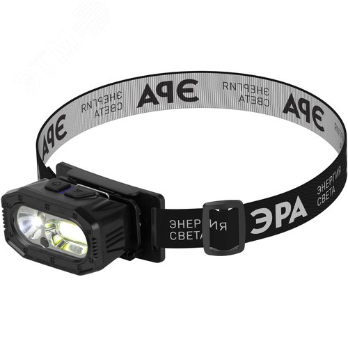 Фонарь налобный светодиодный GA-814 аккумуляторный 5 Вт COB + 5 Вт LED 5 режимов сенсорное управление