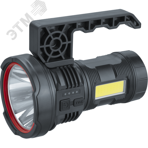 Фонарь светодиодный NPT-SP39-ACCU прожектор/кемпинг 1 LED, 3Вт + 1 COB, 5Вт