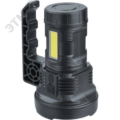 Фонарь светодиодный NPT-SP39-ACCU прожектор/кемпинг 1 LED, 3Вт + 1 COB, 5Вт