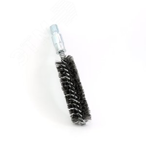 Щетка ерш Д30х100х160 сталь 0,25, посадка 1/2'' резьба BSW очистка котлов теплообменников дымоходов